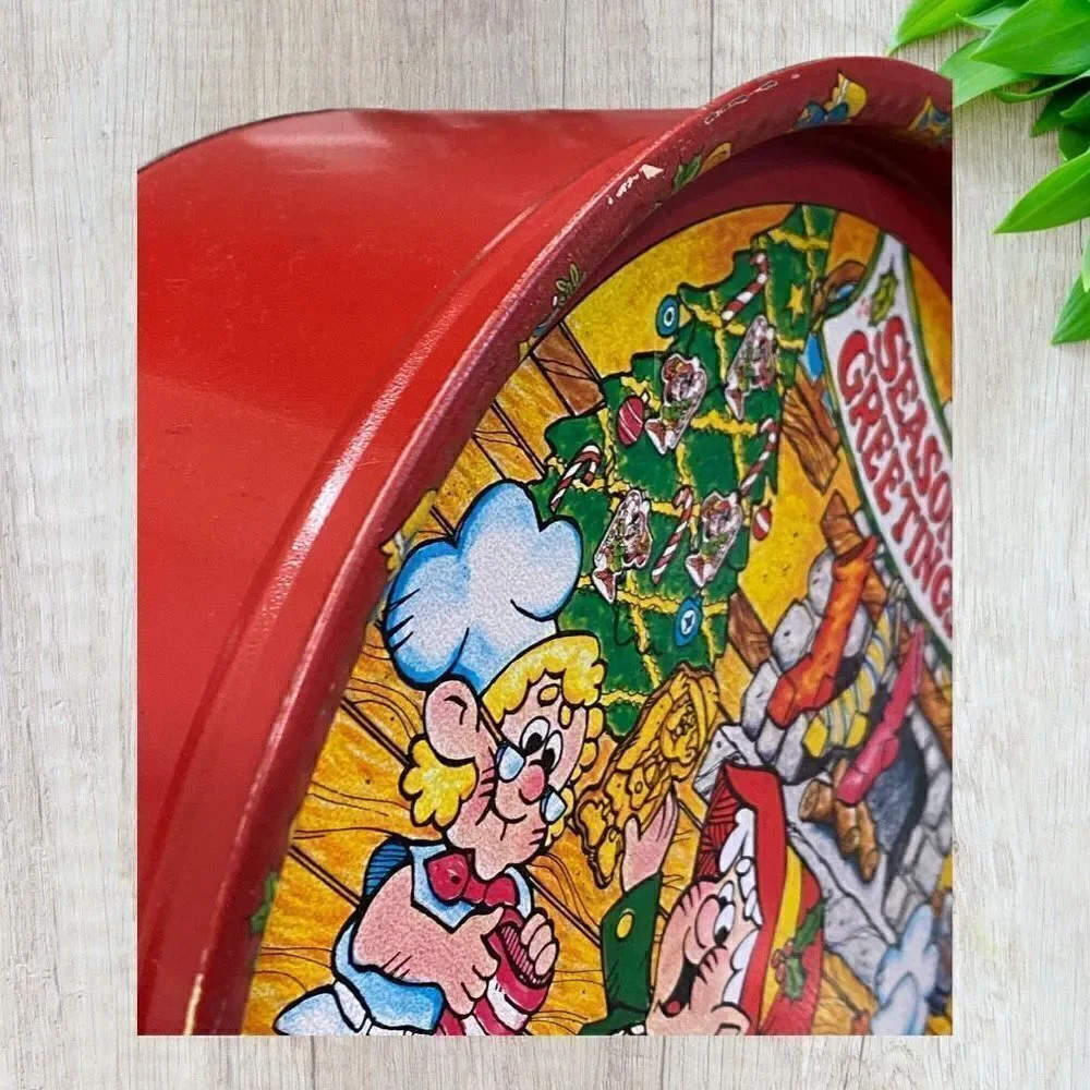 Vintage Keebler Oversized Cookie Tin 1986